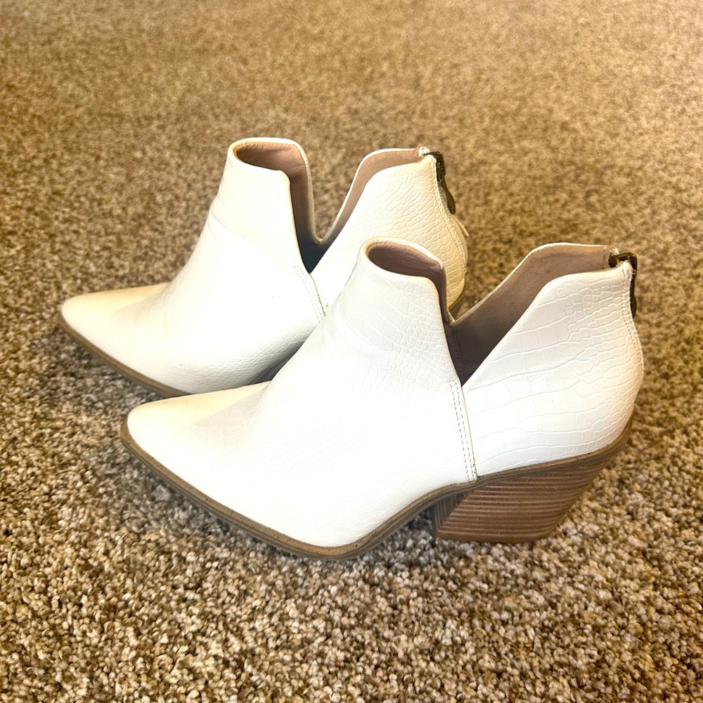 White booties